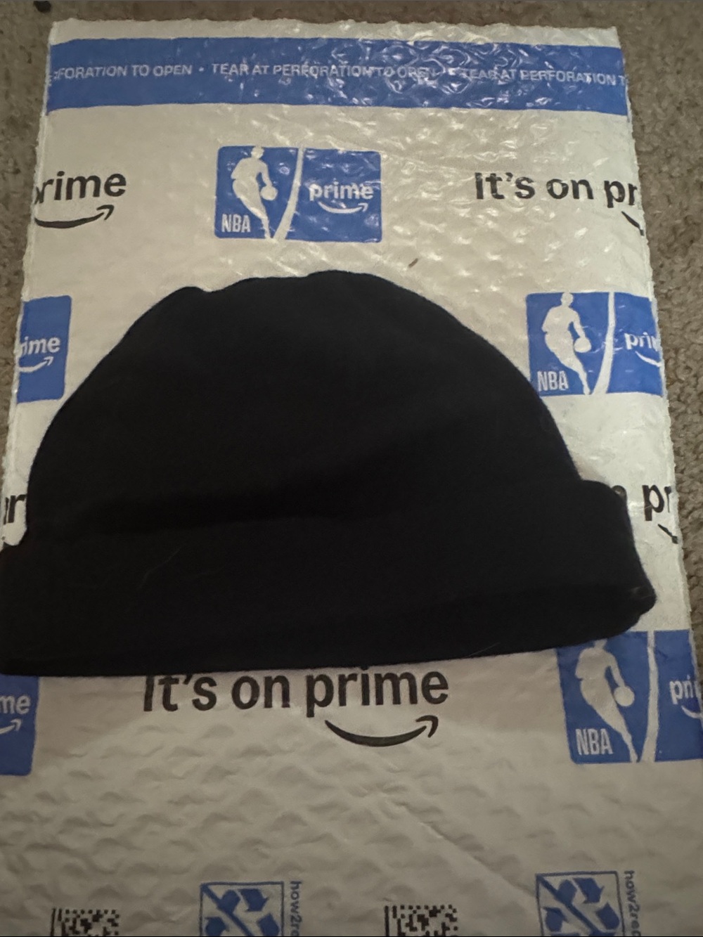Gerber Black Cuffed Beanie Hat for Kids